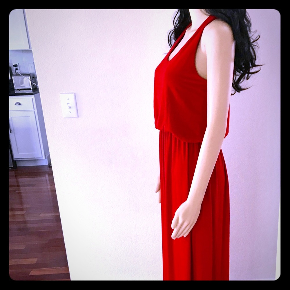 Bright Red Maxi Sundress
